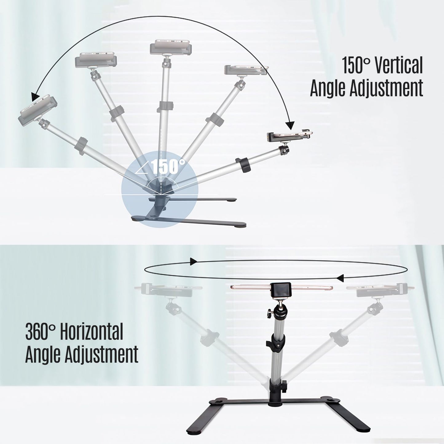 Photography Copy Stand Tabletop Phone Livestreaming Stand - With remote control