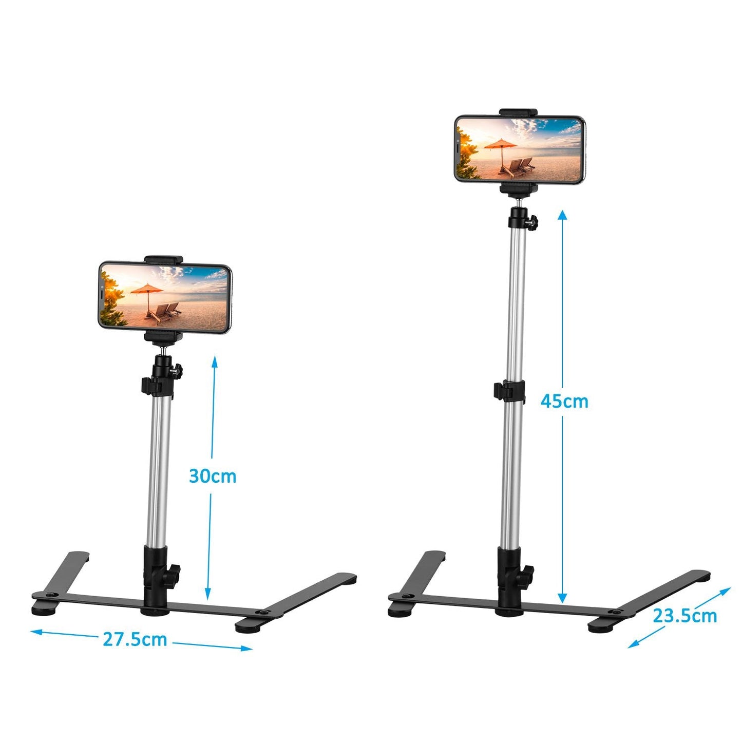 Photography Copy Stand Tabletop Phone Livestreaming Stand - With remote control