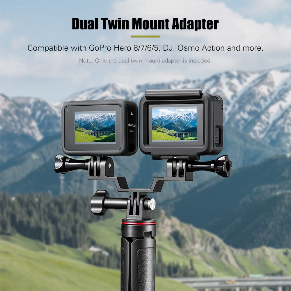 Ulanzi Dual Twin Mount Adapter Plate Compatible with GoPro