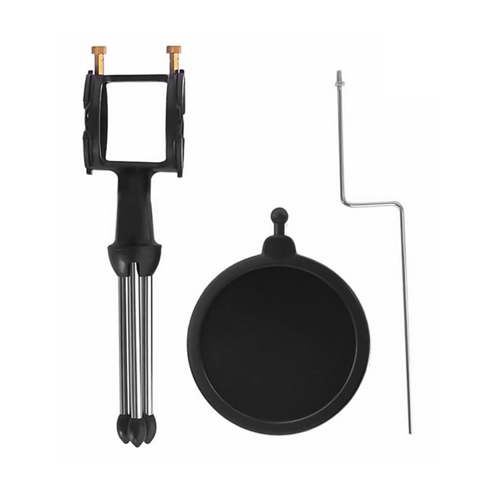 Mini Desktop Microphone Tripod Stand with Shock Mount Mic