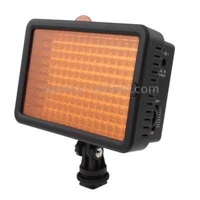 160 LED Video Light with Two Color Temperature Transparent Films , US Plug (Black)