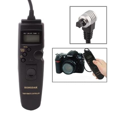 LCD Display Timer Remote Cord for Canon 5D / 50D / 40D / 30D / 20D / 10D (Black)