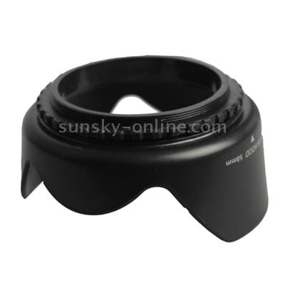 58mm Lens Hood for Cameras (Black)
