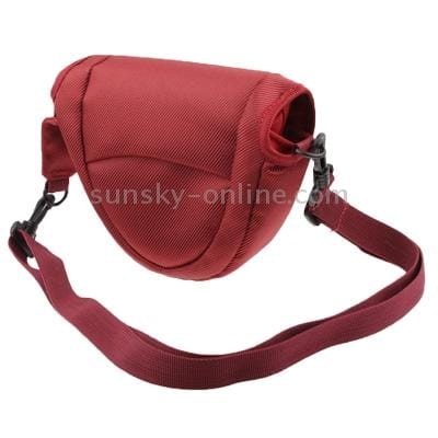 Portable Digital Camera Cloth Bag with Strap, Size: 21 x 8 x 16.5cm (Silver)