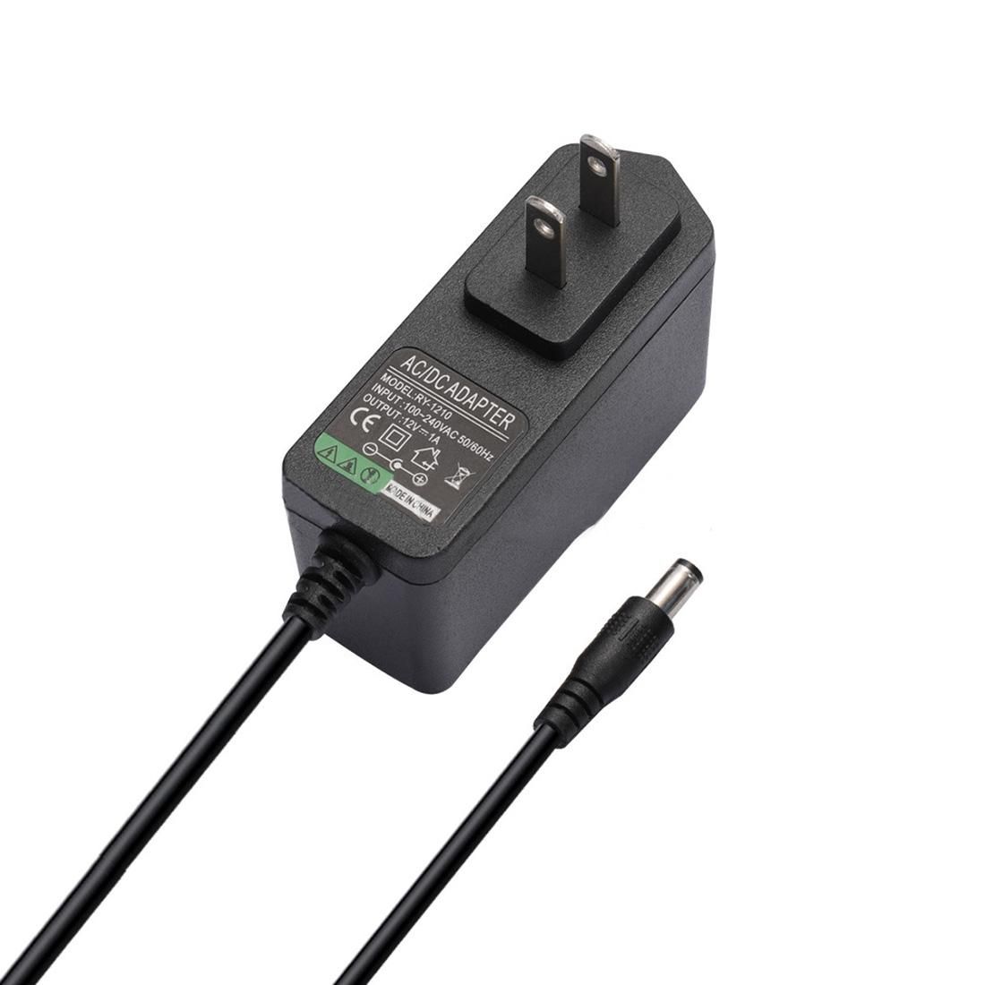 REY01 12V/1A Power Adapter Charging Cable, US Plug