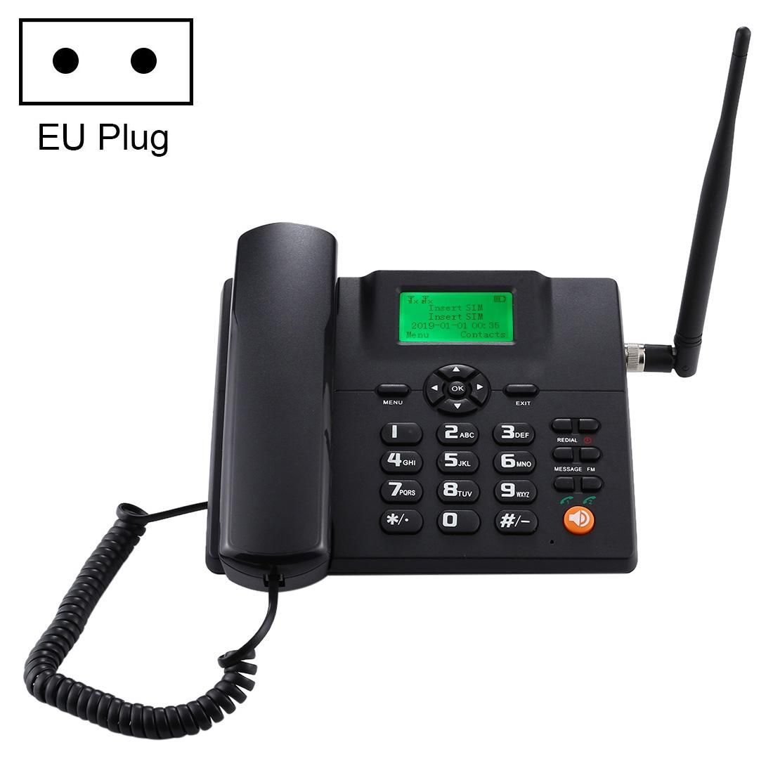 ZT600S 2.4 inch TFT Screen Fixed Wireless GSM Business Phone, Quad band: GSM 850/900/1800/1900Mhz (Black)