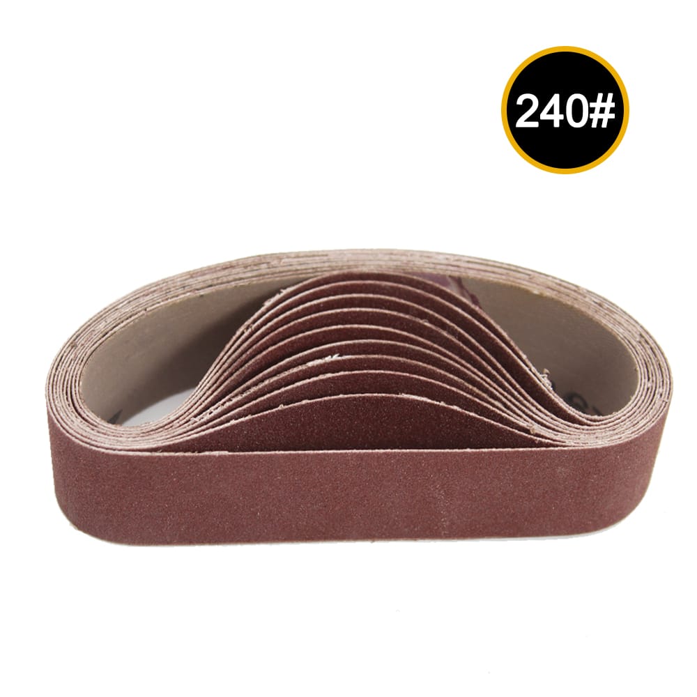 10pcs 30x330mm Abrasive Sanding Belts 240 Grit Sanding - 240