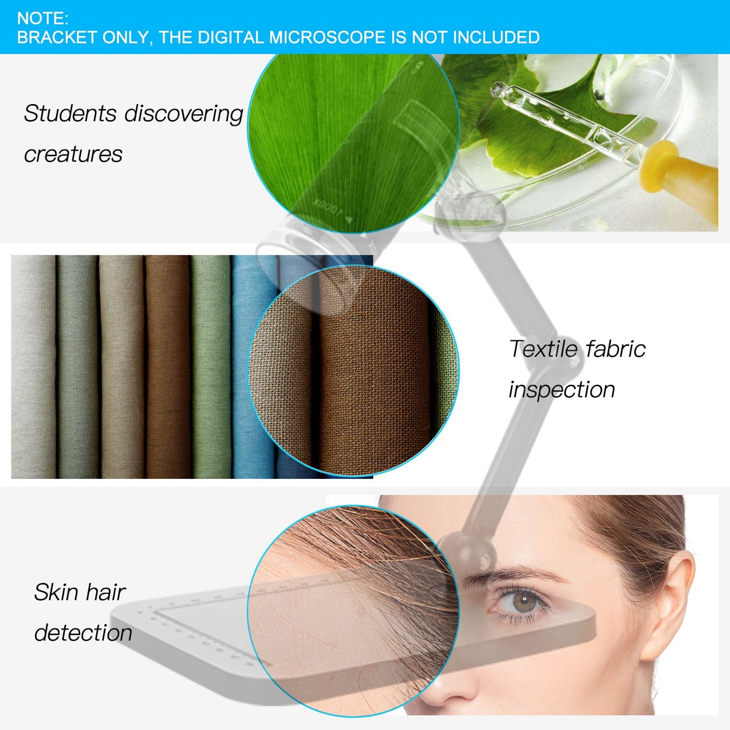 Mini Digital Microscope Stand Magnifier Camera Stand Holder