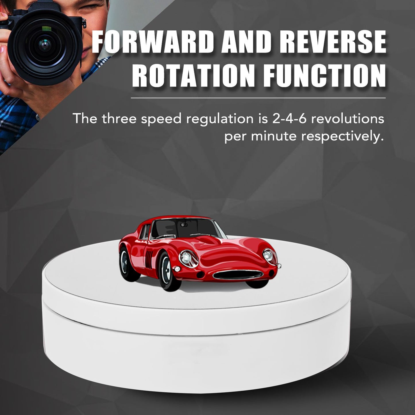 360 Degree Electric Rotating Turntable Display Stand for
