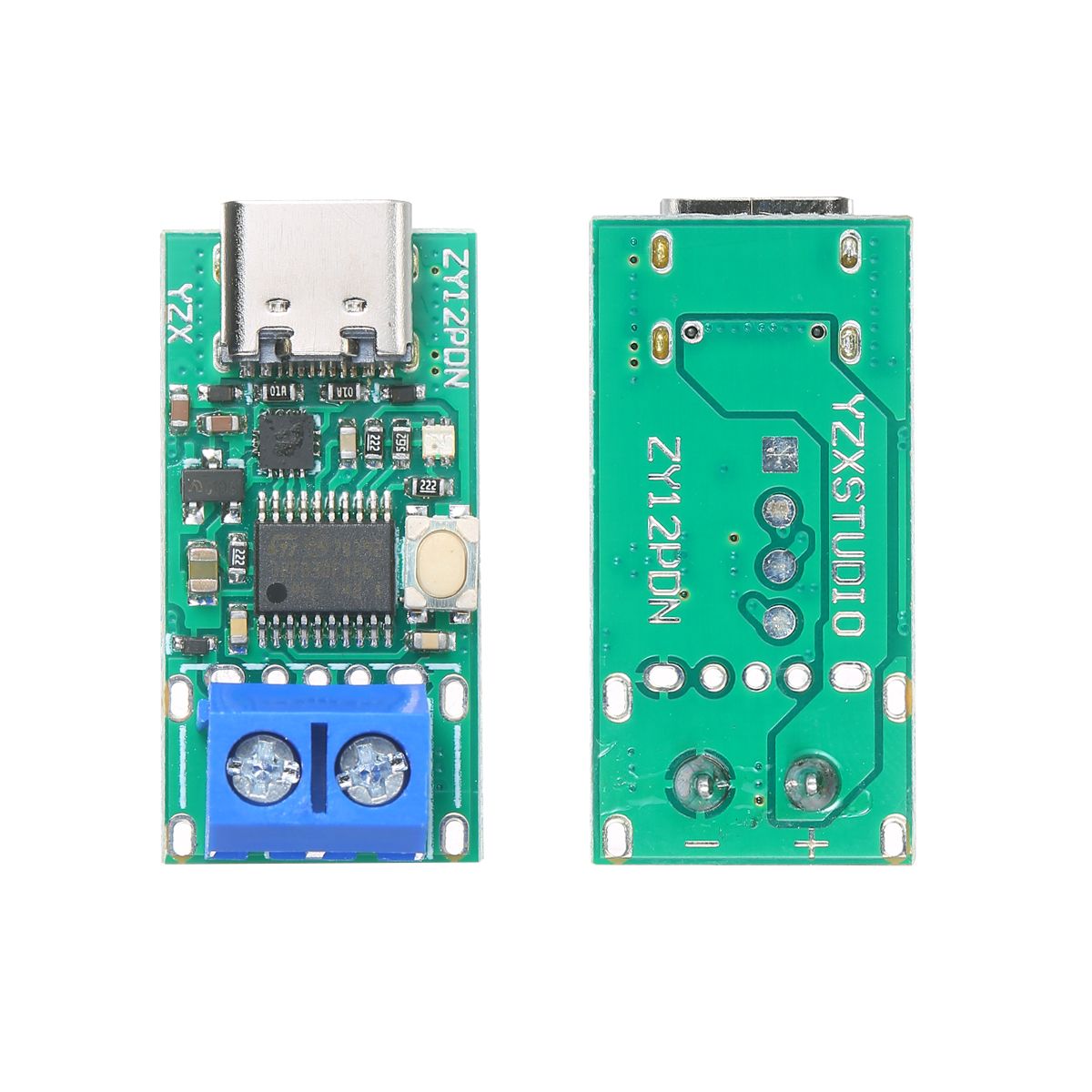 USB-C PD2.0/3.0 to DC Converter Power Supply Module Decoy - ZY12PDN with Binding Post