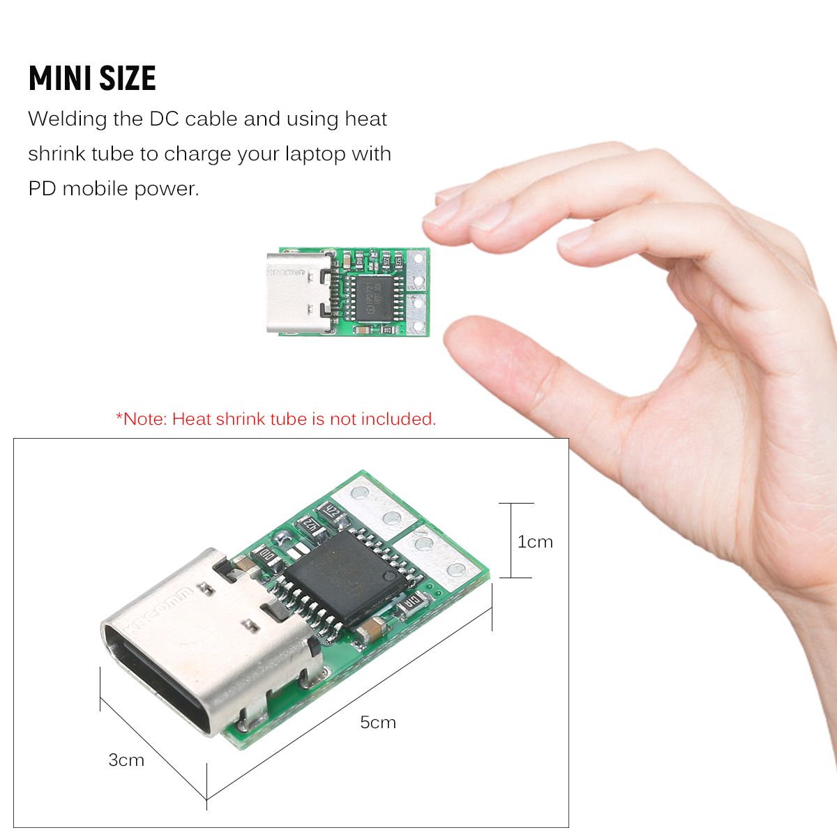 USB-C PD2.0/3.0 to DC Converter Power Supply Module Decoy - ZYPDS