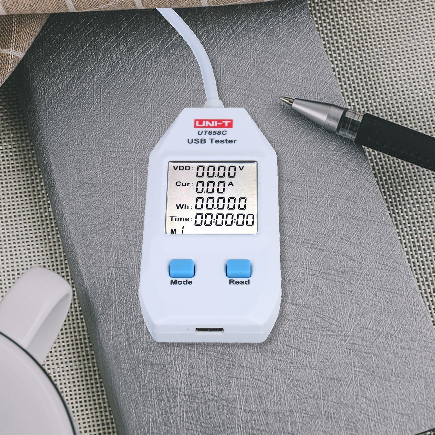 USB Power Meter LCD USB Tester Detector Voltmeter Ammeter - Type C