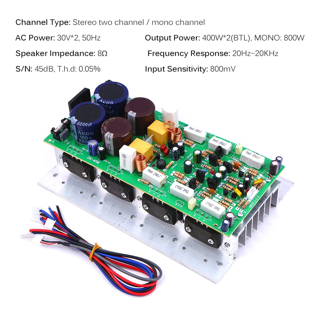 Power Amplifier Board Dual/Mono Channel Power Amplifier