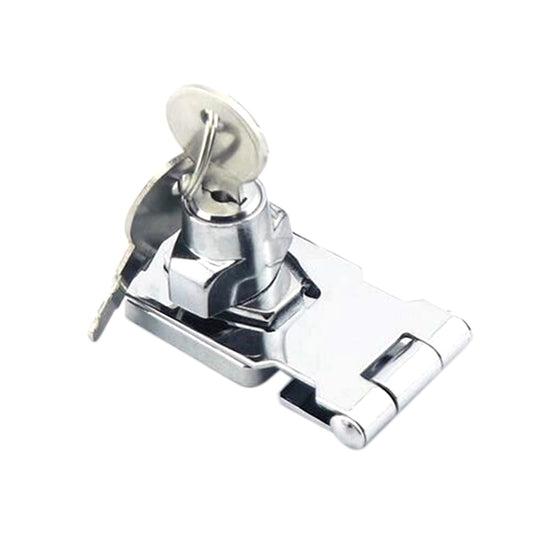 Door Lock Latch Cabinet Locks with Keys Hasp Lock Chrome - 2.5in