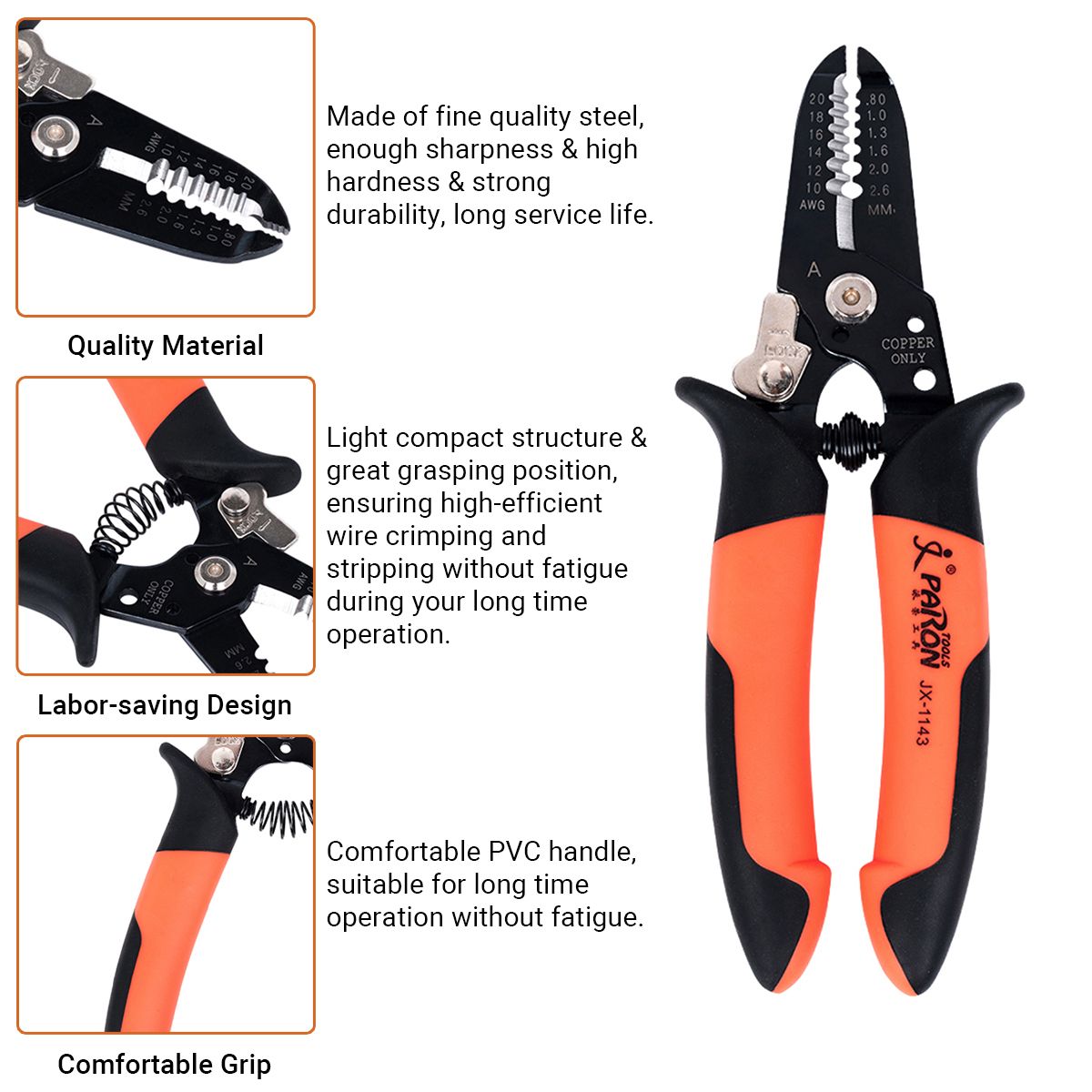 PARON Professional 4 In 1 Wire Crimper Engineering