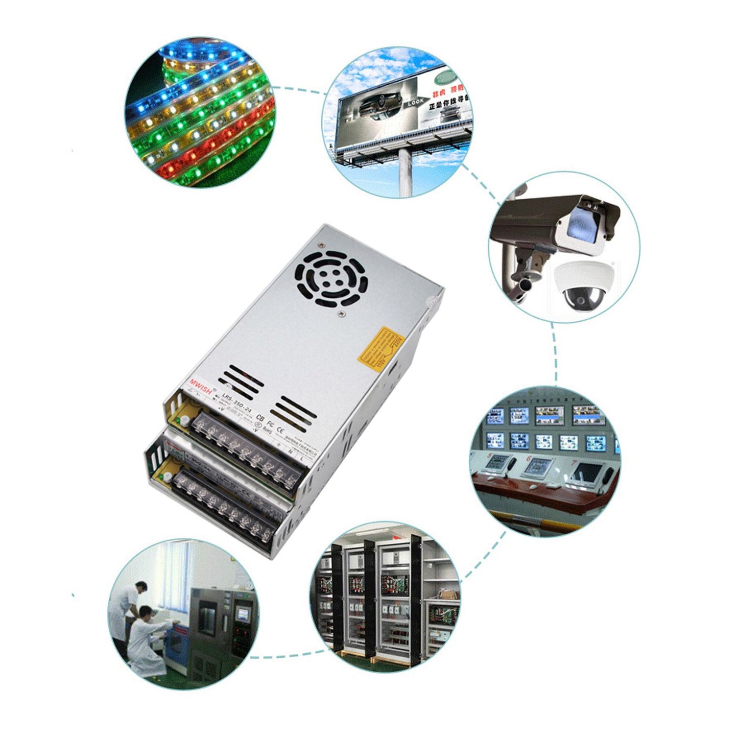 400W 60V Switch DC Power Supply S-400-60 6.6A Single Output