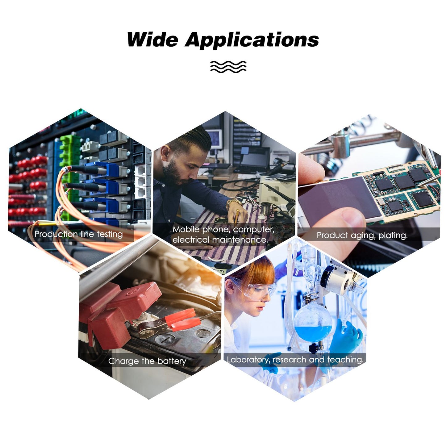 110V 0-30V 0-10A DC Power Supply Switching - US Plug