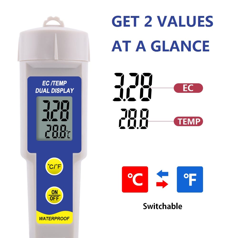 2-in-1 Digital Soil Tester with EC Meter and Soil