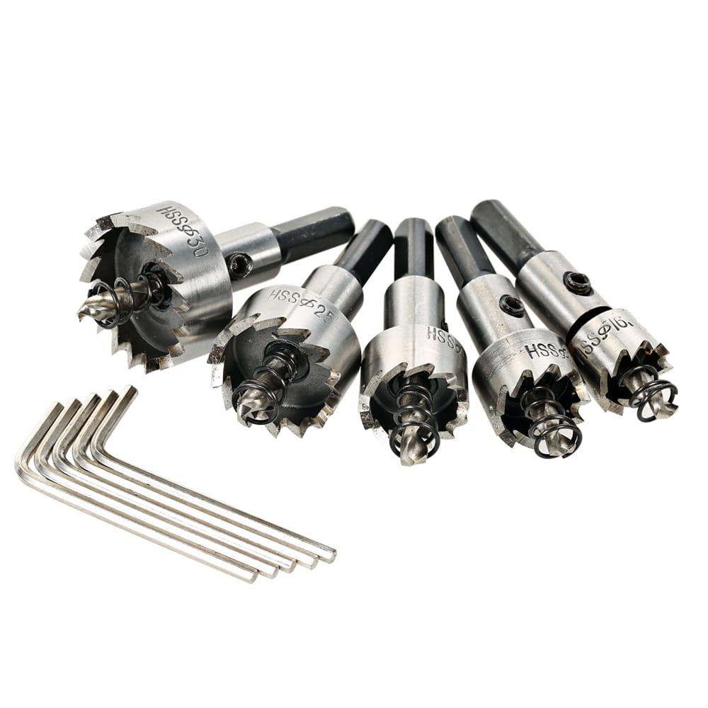 5PCS High Speed Steel Hole Saw Cutter Tool Saw Tooth HSS