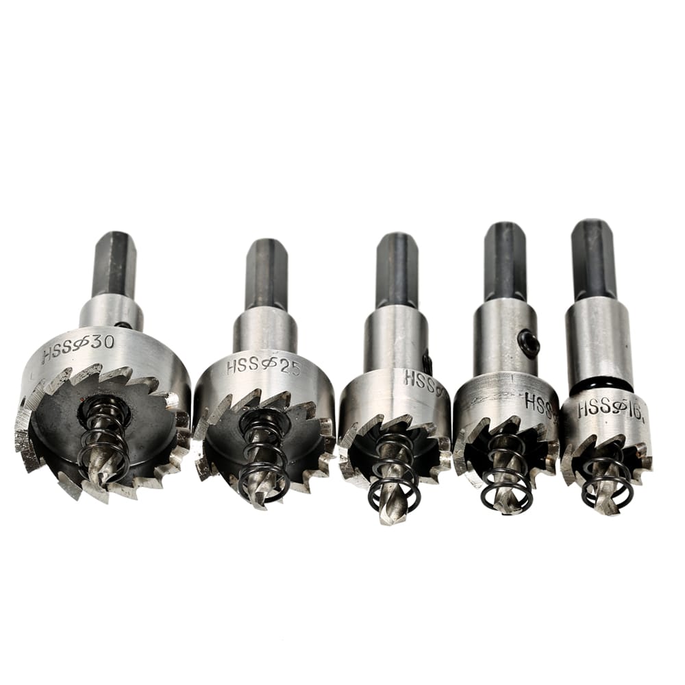 5PCS High Speed Steel Hole Saw Cutter Tool Saw Tooth HSS