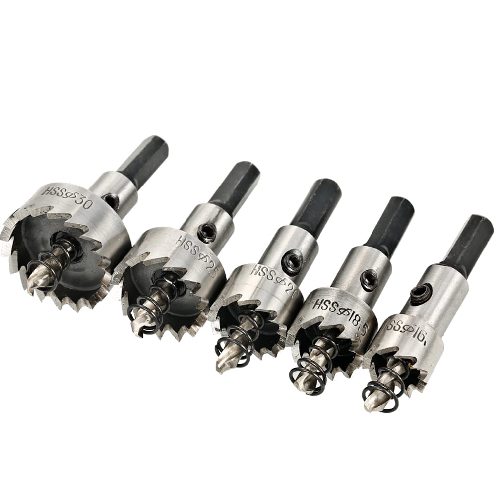5PCS High Speed Steel Hole Saw Cutter Tool Saw Tooth HSS