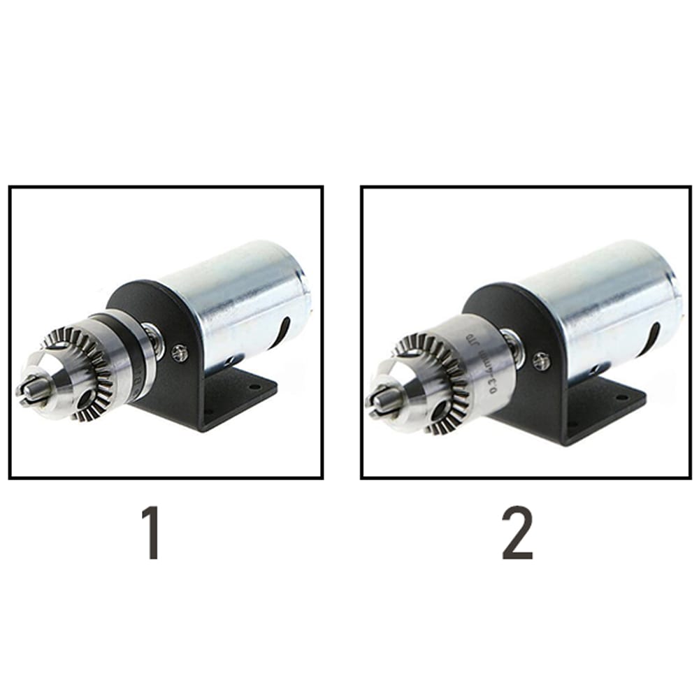 DC 12V-36V Lathe Press 555 Motor with Miniature Hand Drill - 1