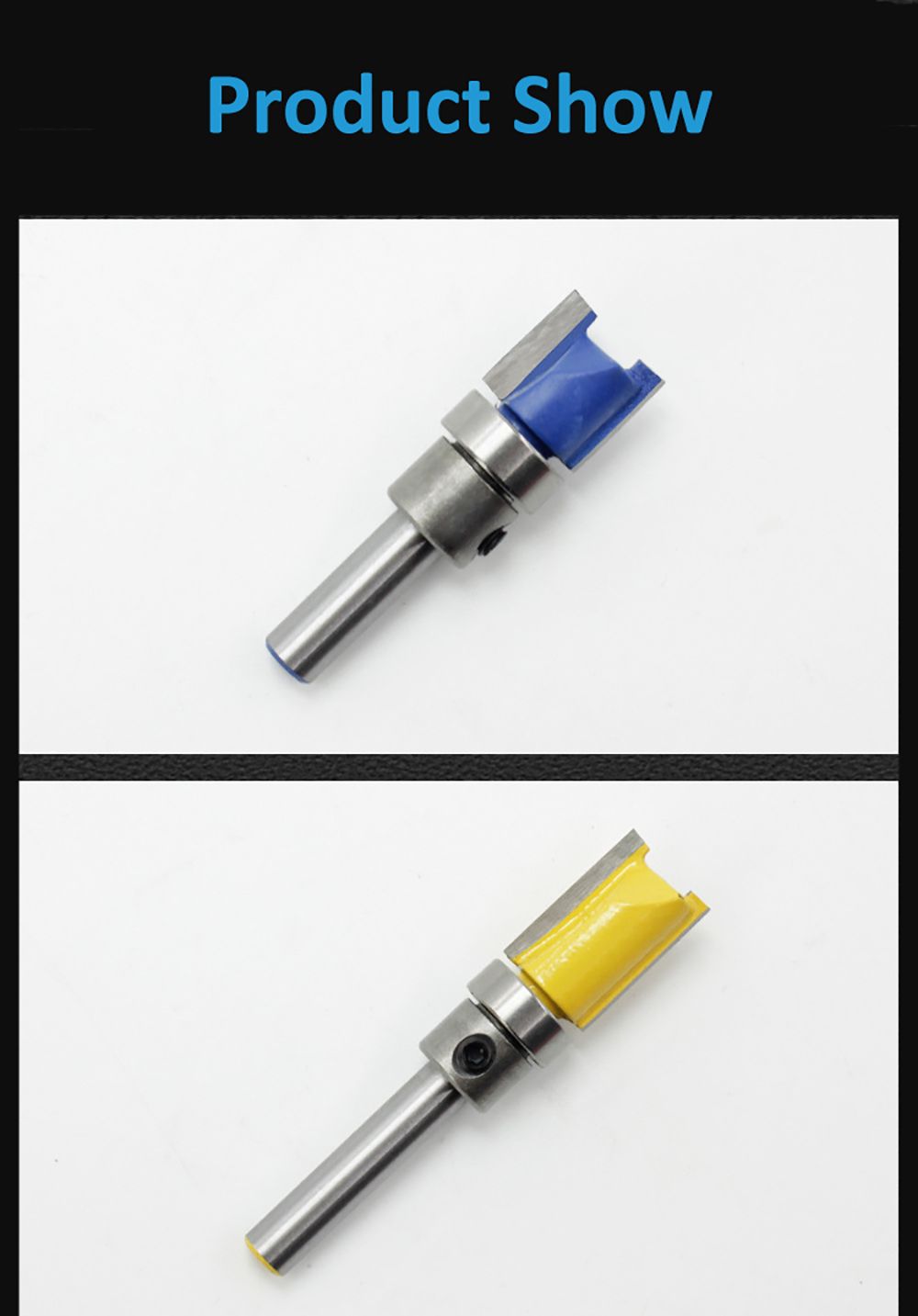 1/4 inch Shank Flute Flush Trim Pattern Router Bit Top