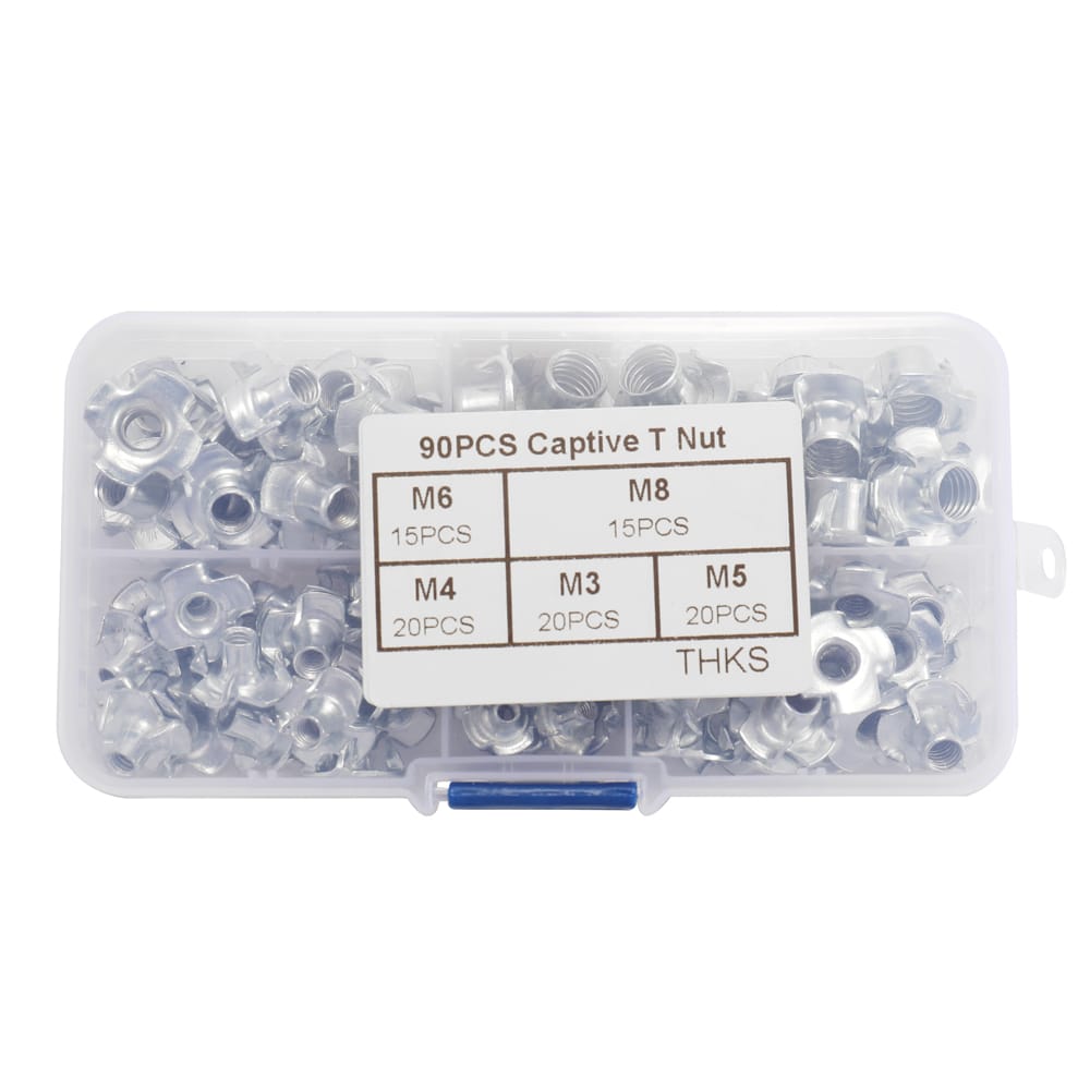 Multifunctional 90PCS Captive T Nut Socket Screws Kits