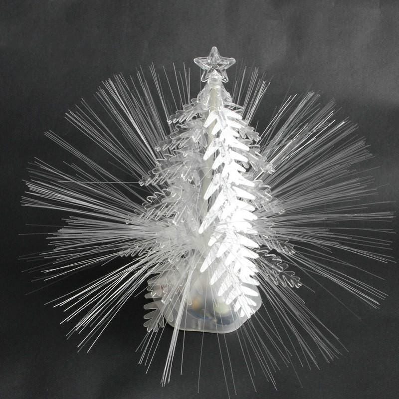 2 PCS Creative DIY Music Colorful LED Fiber Christmas Tree ?Size?27x17cm