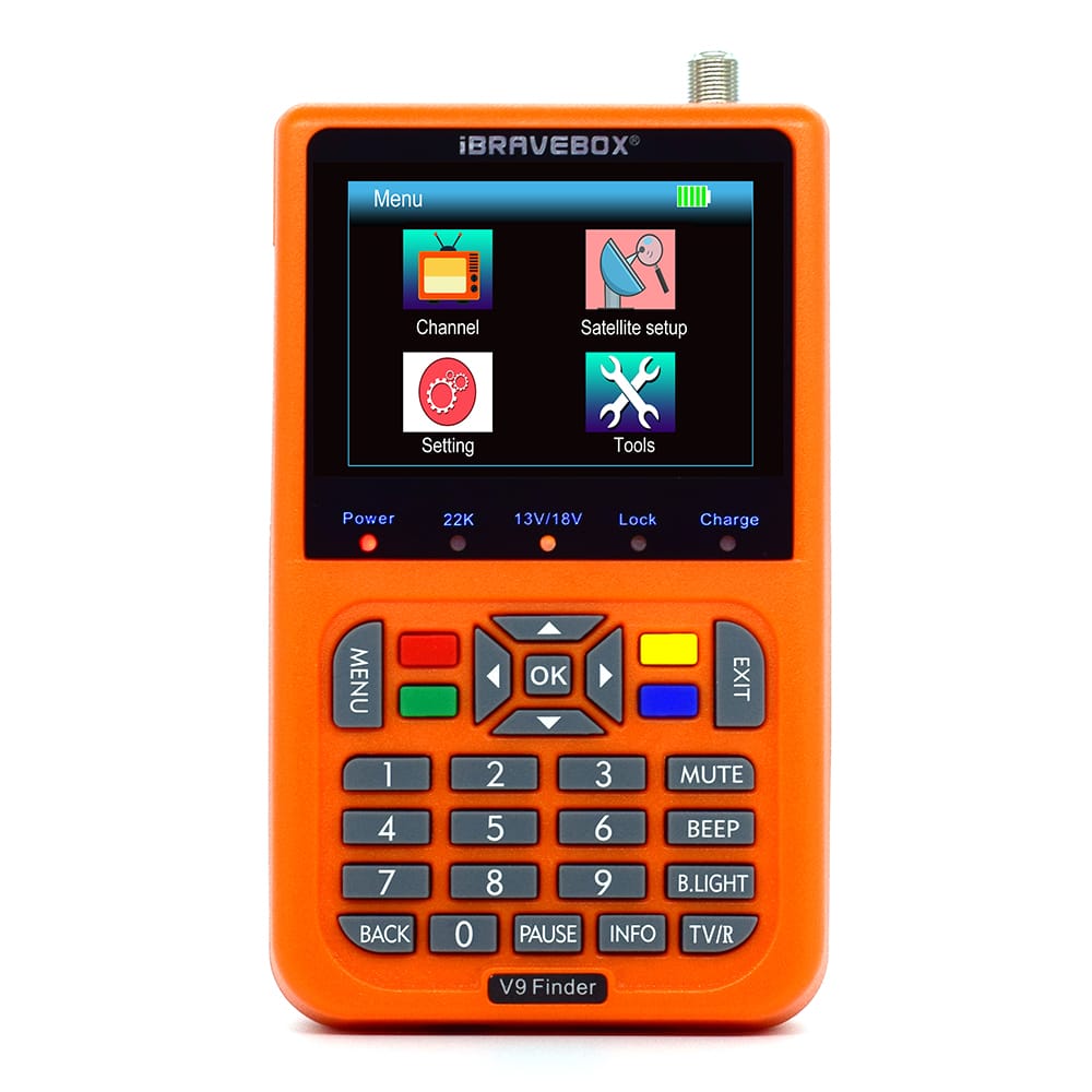 V9 Finder Digital Satellite Finder LCD Satellite Finder - UK Plug