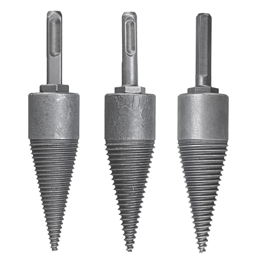 Log Wood Splitting Electric Hammer Drill Bit Splitter Cone - Hex shank
