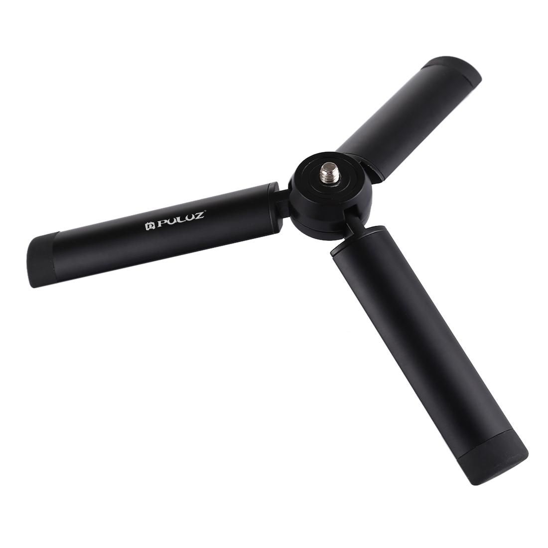 PULUZ Mini Pocket Metal Desktop Tripod Mount with 1/4 inch Screw for DSLR & Digital Cameras, Max Load: 10kg