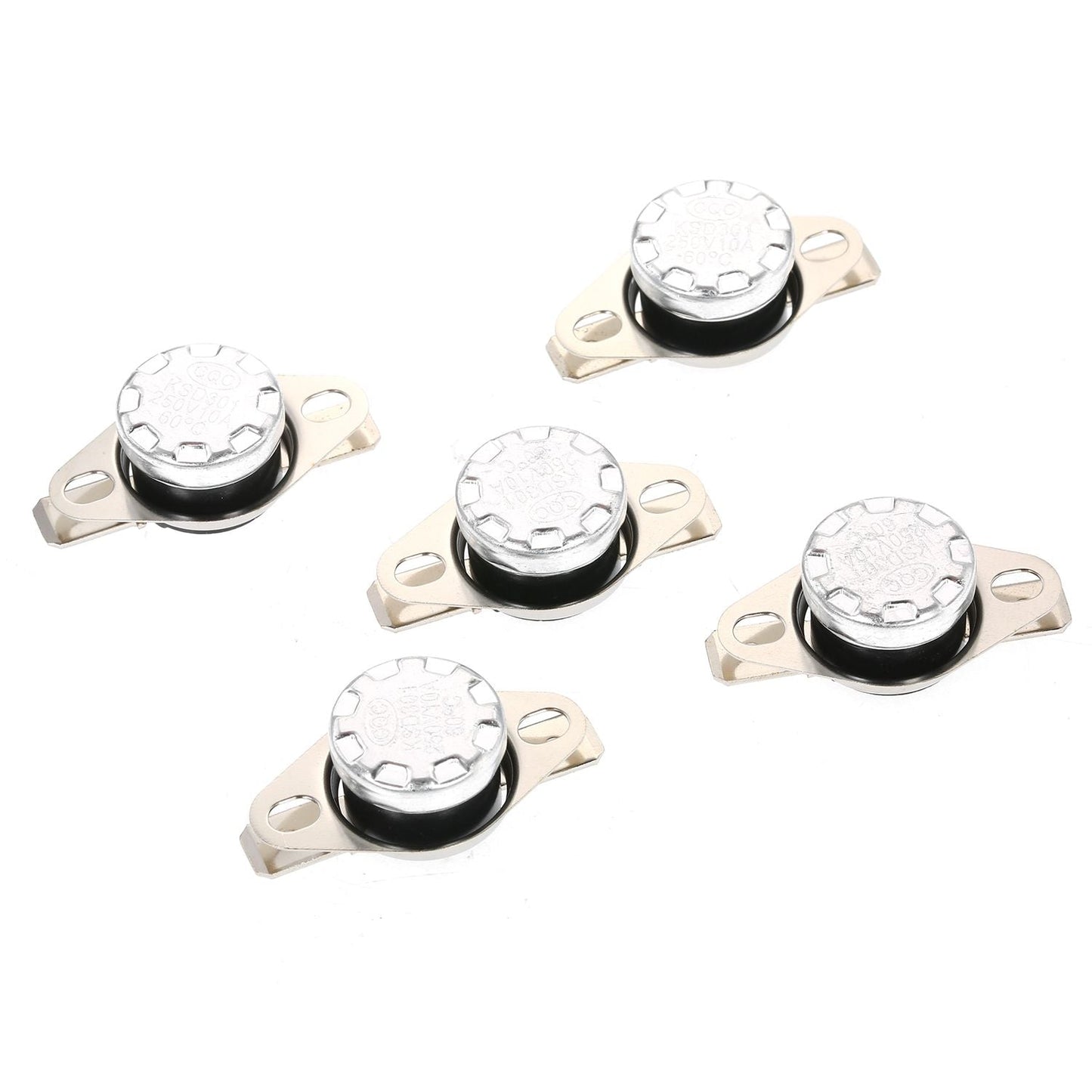5pcs KSD301 Thermostat Temperature Switch 250V 10A NO - 60 Celsius