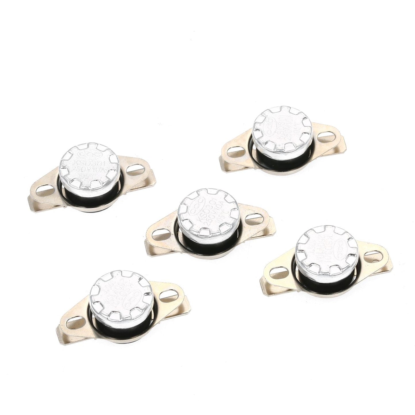 5pcs KSD301 Thermostat Temperature Switch 250V 10A NC - 105 Celsius