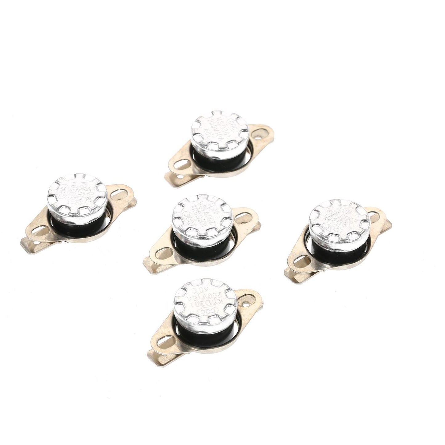 5pcs KSD301 Thermostat Temperature Switch 250V 10A NC - 40 Celsius