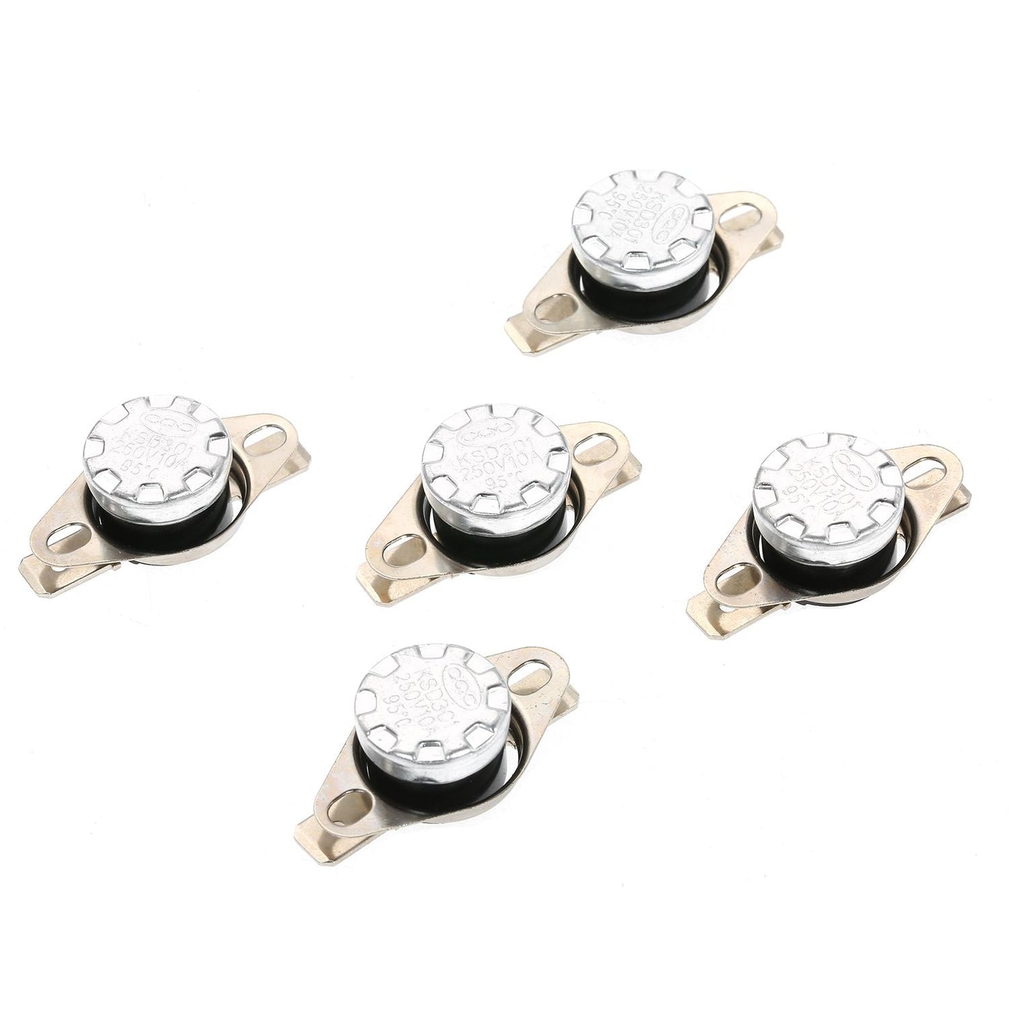 5pcs KSD301 Thermostat Temperature Switch 250V 10A NC - 95 Celsius