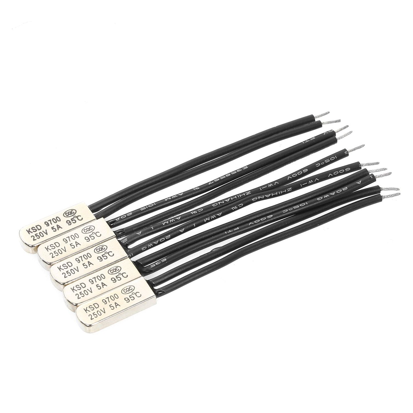 5pcs KSD9700 N.C Temperature Switch Normally Closed Thermal - 95 Celsius
