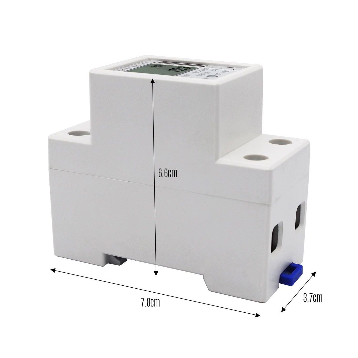 LCD Digital Display Single Phase DIN-Rail Energy Meter 5-80A