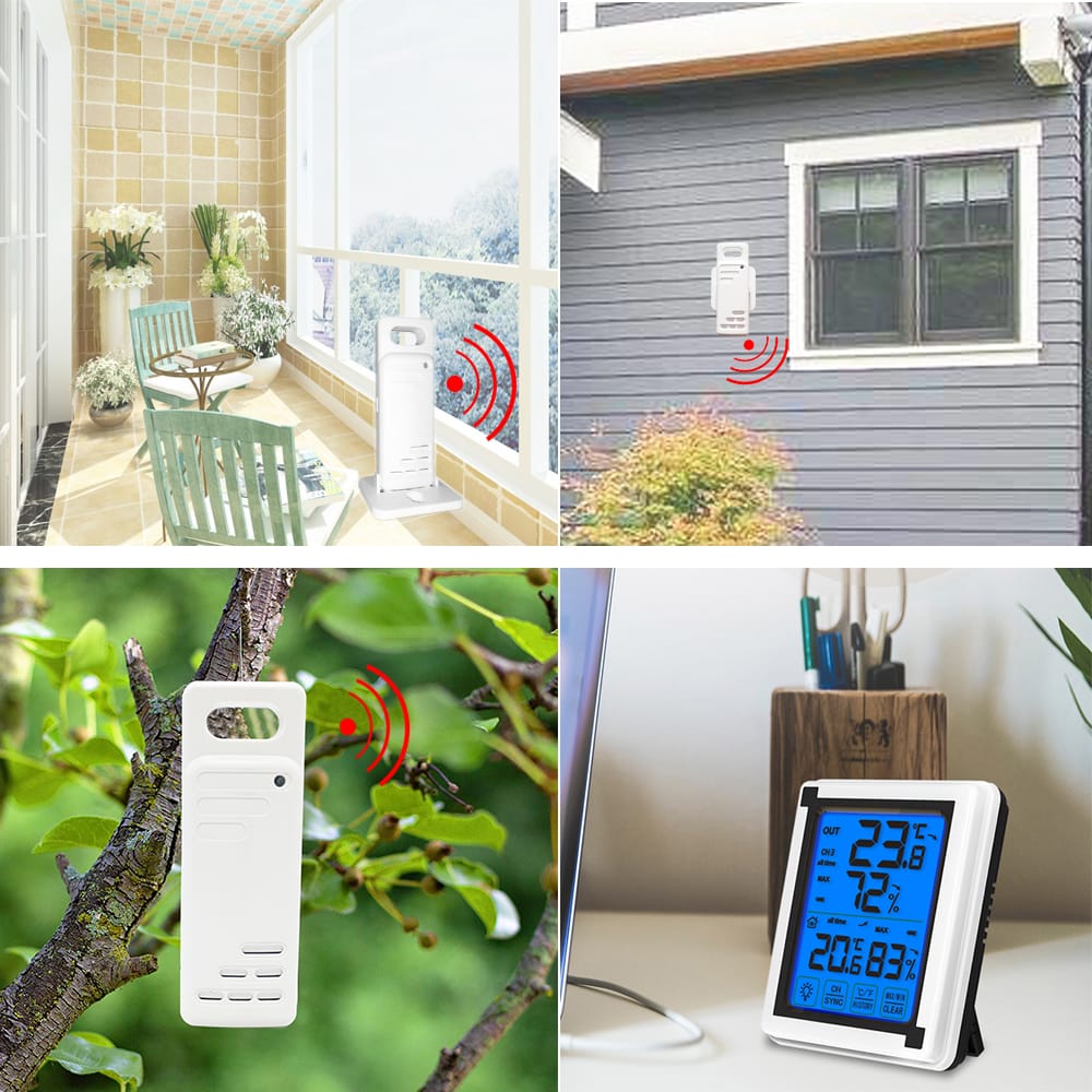 Outdoor Temperature Sensor Wire-less Silent Remote Sensor