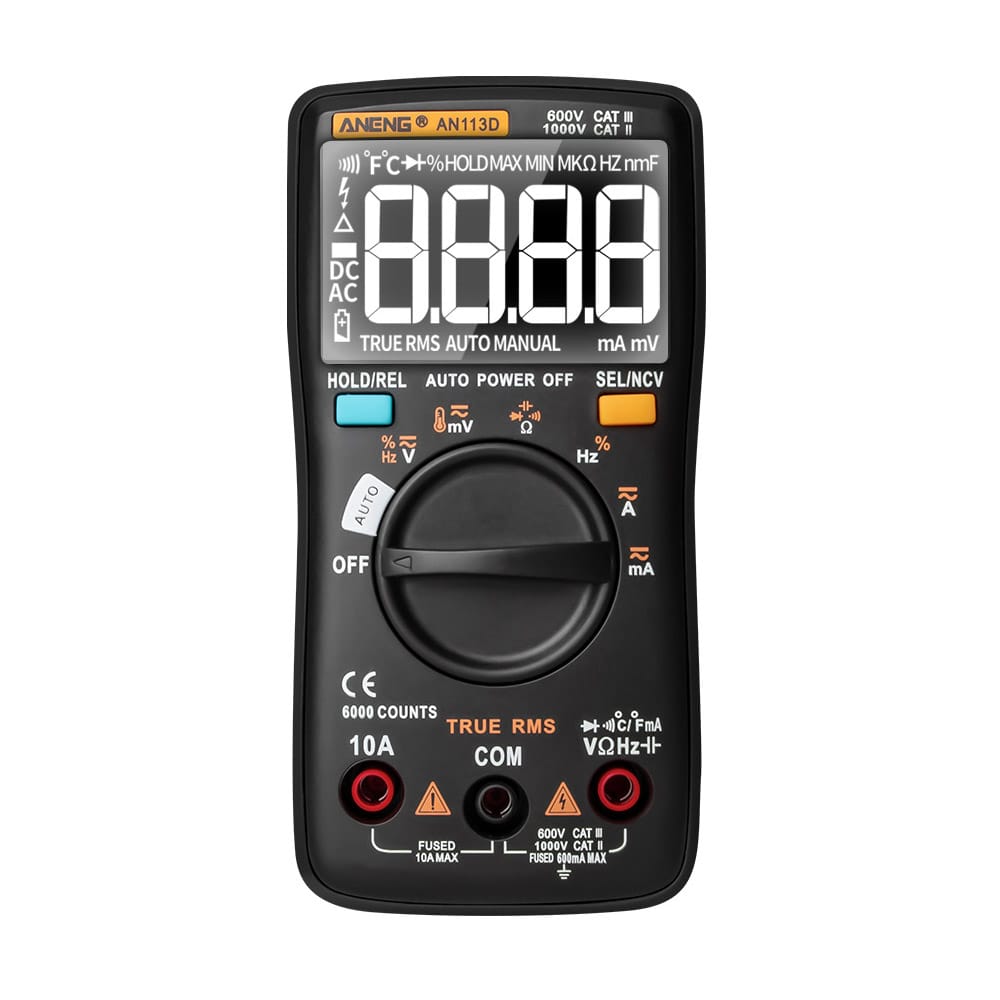 ANENG AN113D Digital Multimeter Electrical Meter 6000 Counts