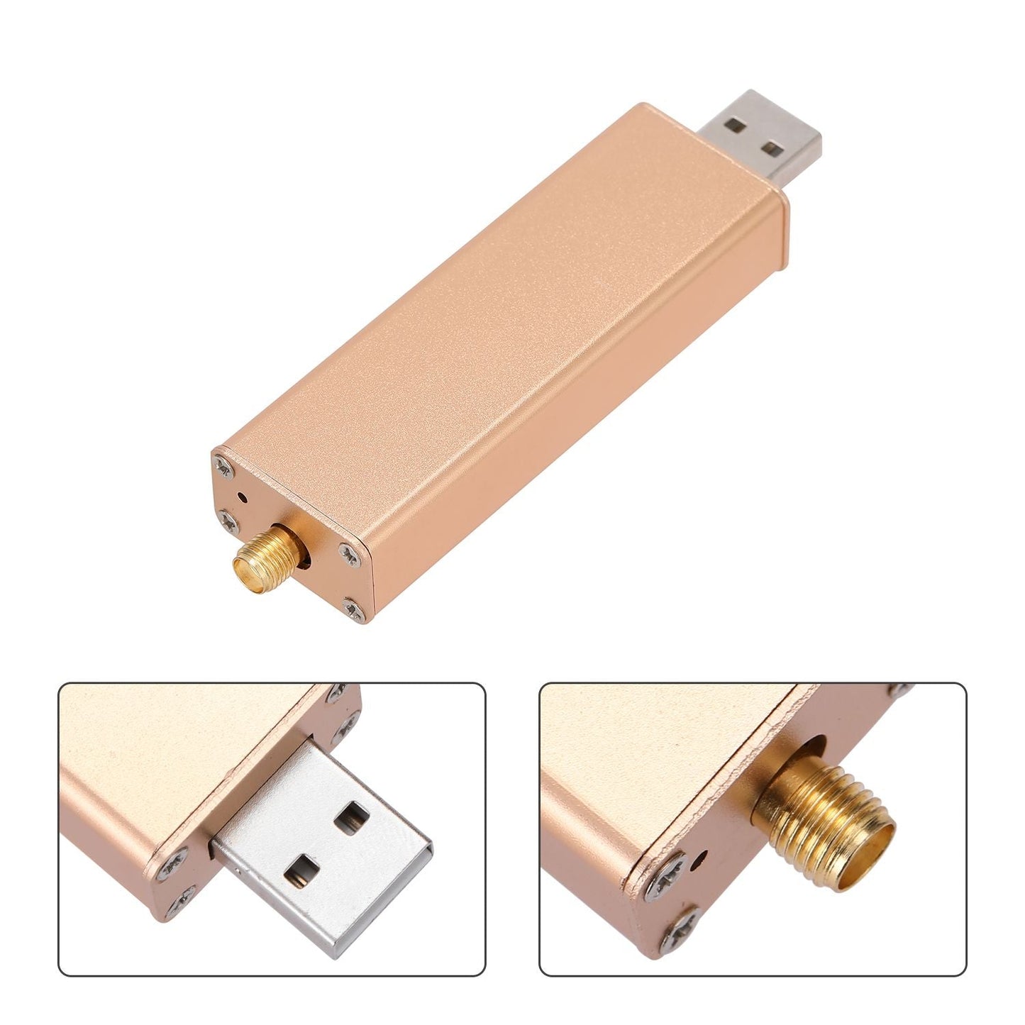 RTL2832U+R820T2 0.1MHz-1.7GHz TCXO ADSB UHF VHF HF FM - 4