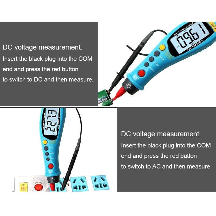 Mini Automatic Portable Digital Display High Precision Pen Style Multimeter for Current Voltage Resistance Induction