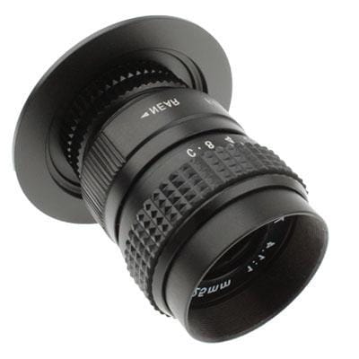 25mm 1:1.4 C-M4/3 Mount TV Lens with Stepping Ring