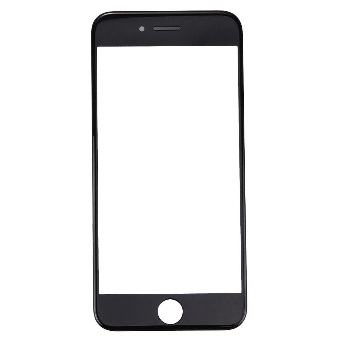 Front Screen Outer Glass Lens with Front LCD Screen Bezel Frame for iPhone 7 Plus (Black)