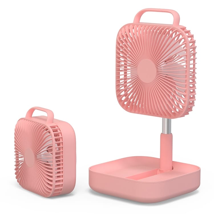 Multi-functional Portable Folding Fan with 80 Degrees Shaking Head & Four Air Supply Modes (White)
