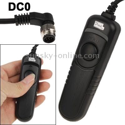 Pixel RC-201/DC0 Remote Switch Shutter Release Cord for Nikon D300 Series, D700, D200 Series , D2Xs, D2Hs,D2X, D2H, D1H, D1X, D1, N90s, F5, F6, F100, F90, F90X, D4, D800, D3S, D800E, Fujifilm S5 Pro, S3 Pro, Kodak DCS-14n (Black)