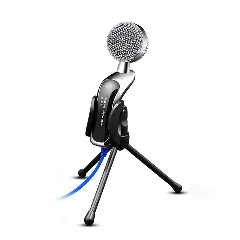 Yanmai SF-922 Professional Condenser Sound Recording Microphone with Tripod Holder, Cable Length: 2.0m, Compatible with PC and Mac for Live Broadcast Show, KTV, etc.
