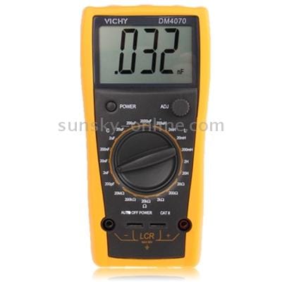 LCD Meter Multimeter Inductance Capacitance (Orange)