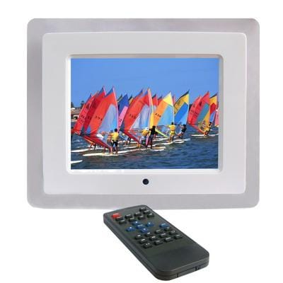 8.0 inch Digital Photo Frame with Remote Control Support SD / MMC / MS Card (White)