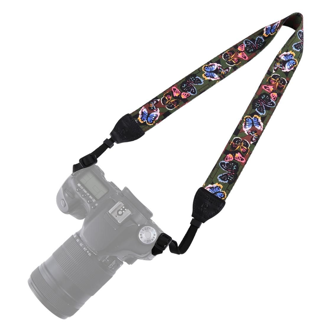 PULUZ Retro Ethnic Style Multi-color Series Butterflies Shoulder Neck Strap Camera Strap for SLR / DSLR Cameras (Style3)